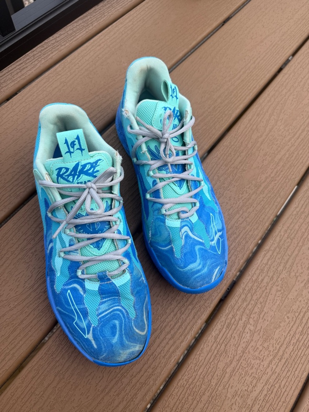 Puma Kids Blue Marble Running Sneakers